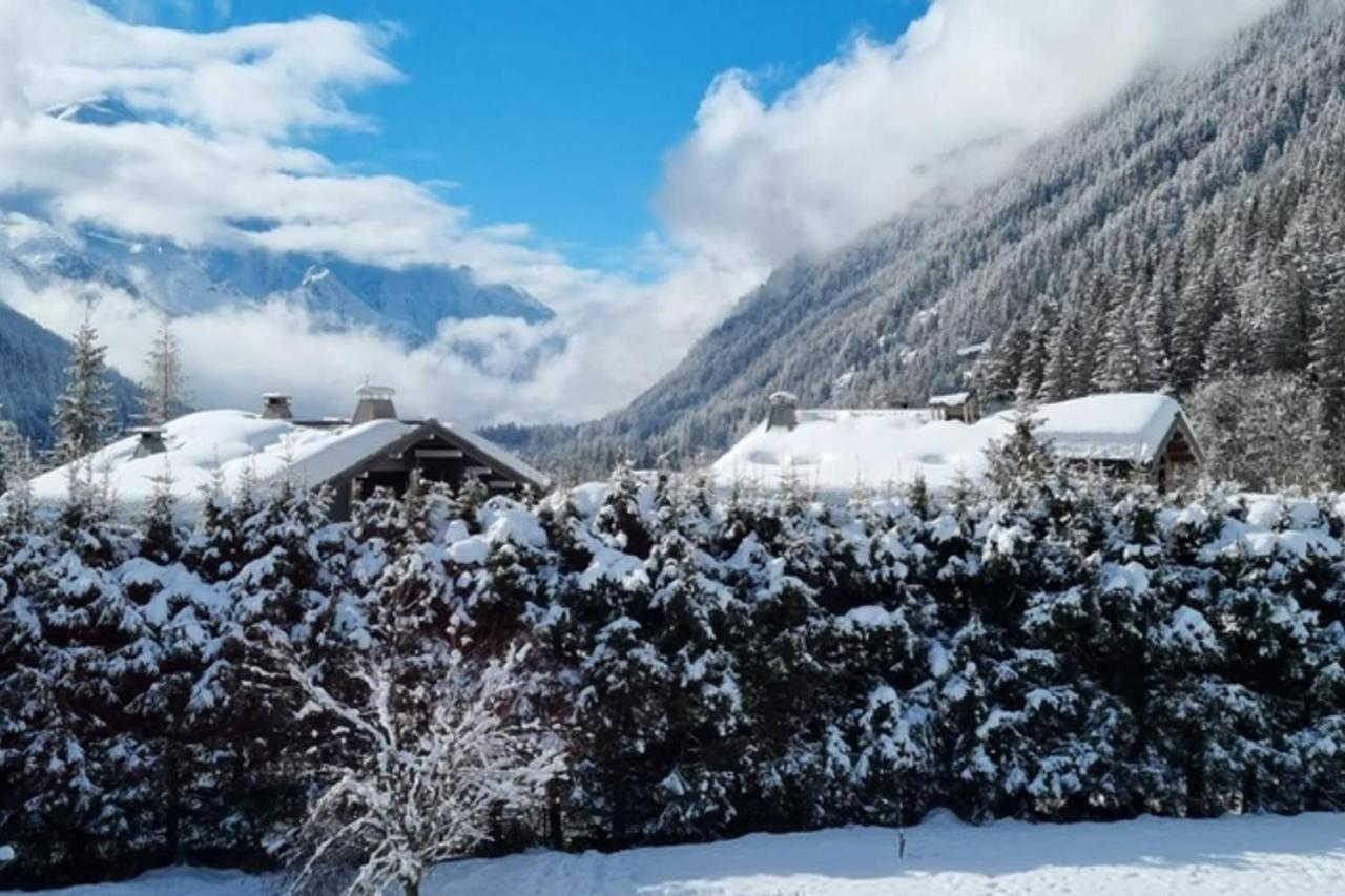 Charming Apt With Swimming Pool In Argentiere Chamonix Exterior foto